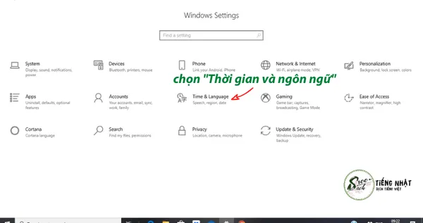 Cài đặt tiếng Nhật trên Windows 10