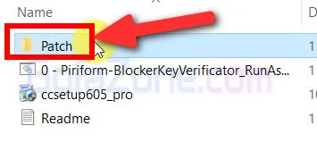 Truy cập thư mục chứa tệp kích hoạt