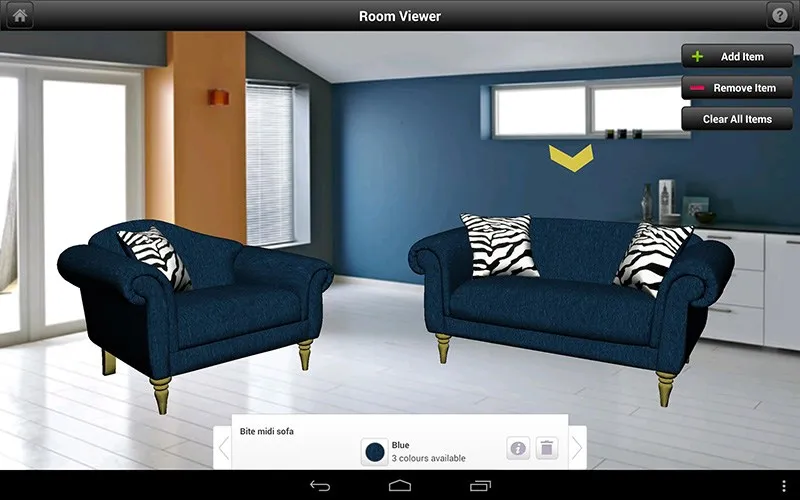 Giao diện DFS Room Planner với nhiều template có sẵn