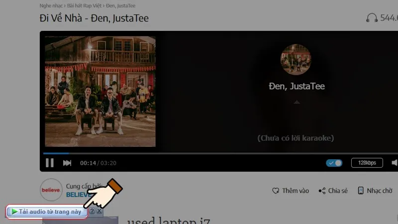 Nháº¥n chá» n Táº£i audio tá»« trang này