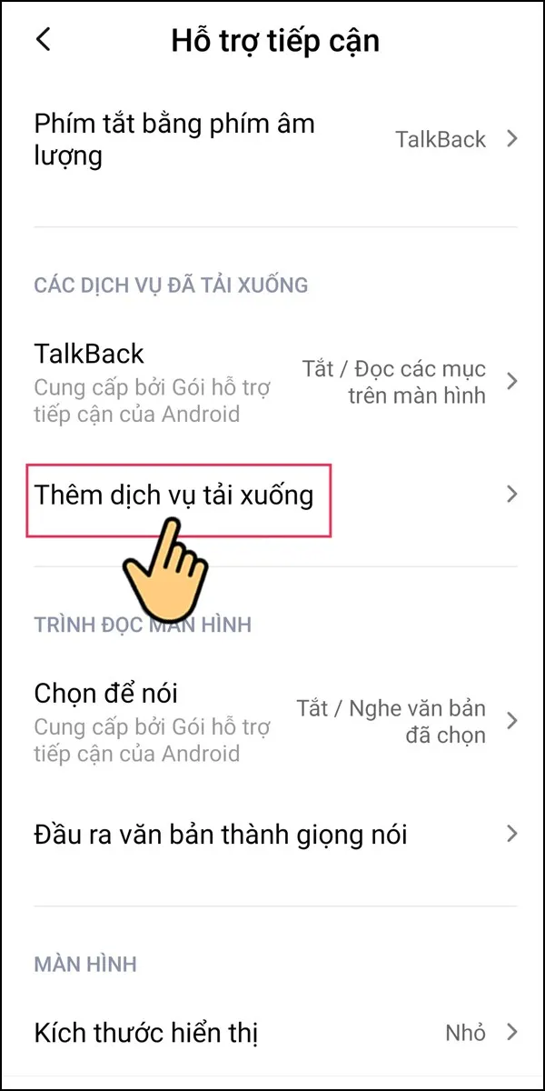 Chá»n thêm lá»±a chá»n táº£i xuá»‘ng.