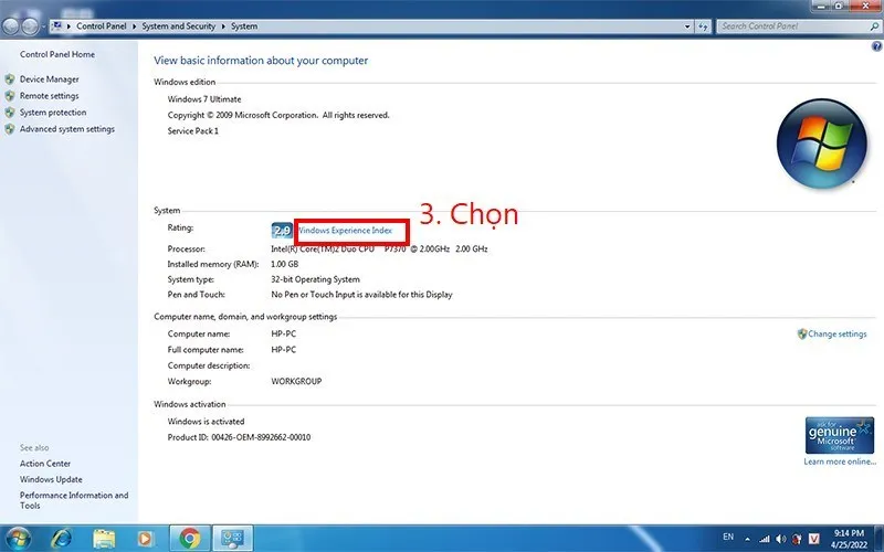 Chấm điểm thiết bị