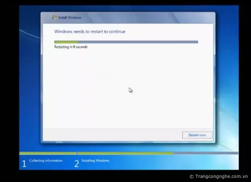 Hoàn thiện các bước cài đặt cuối cùng.