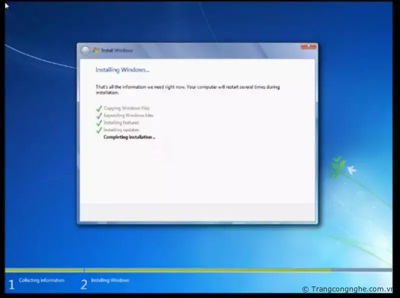 Đặt tên người dùng cho Windows 7 ảo.