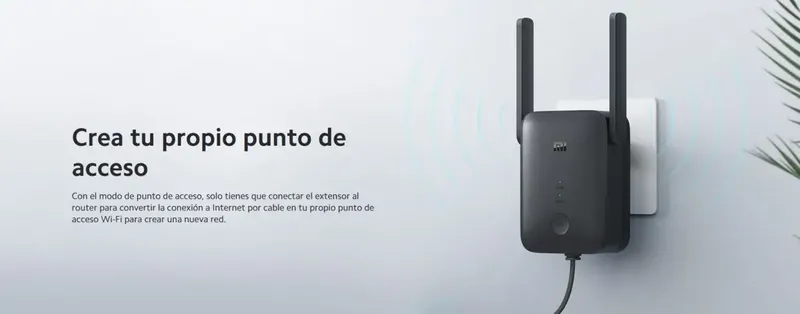 Xiaomi Mi WiFi Range Extender AC1200 với thiết kế nhỏ gọn, 2 ăng-ten ngoài hỗ trợ băng tần kép