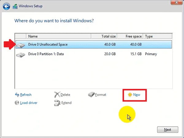 Tạo phân vùng mới cho hệ điều hành 2026 - Hình 9