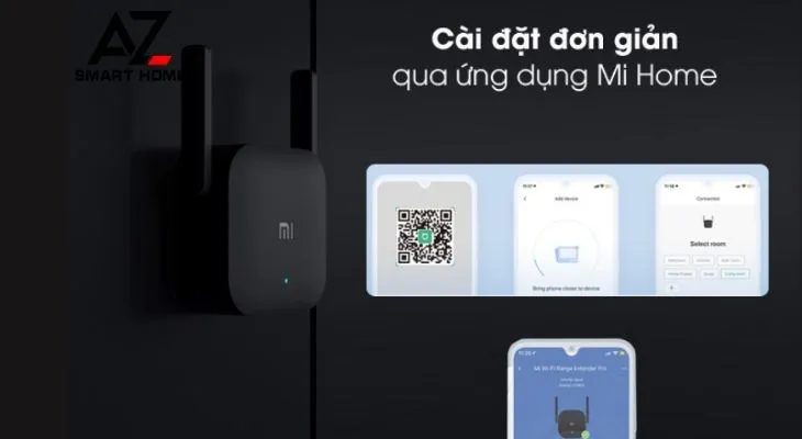 Giao diện ứng dụng Mi Home hỗ trợ quản lý bộ thu phát WiFi Xiaomi trên điện thoại