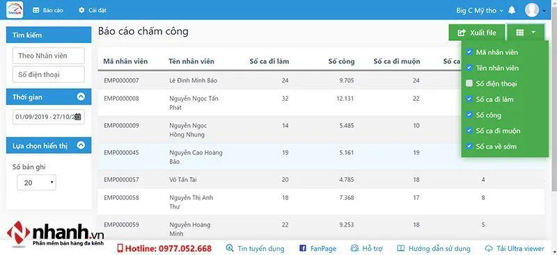 TimeSOFT là phần mềm quản lý chấm công được phát triển bởi công ty uy tín TimeSOFT