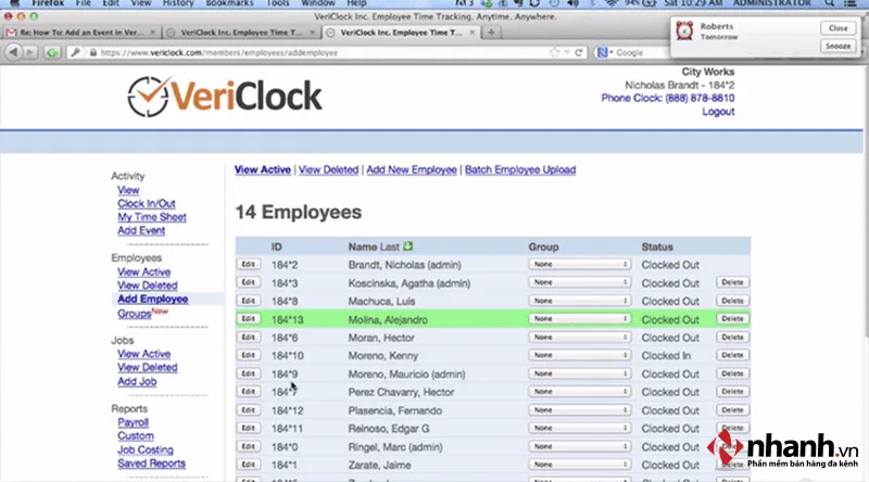 VeriClock là phần mềm chấm công với nhiều tính năng nổi bật