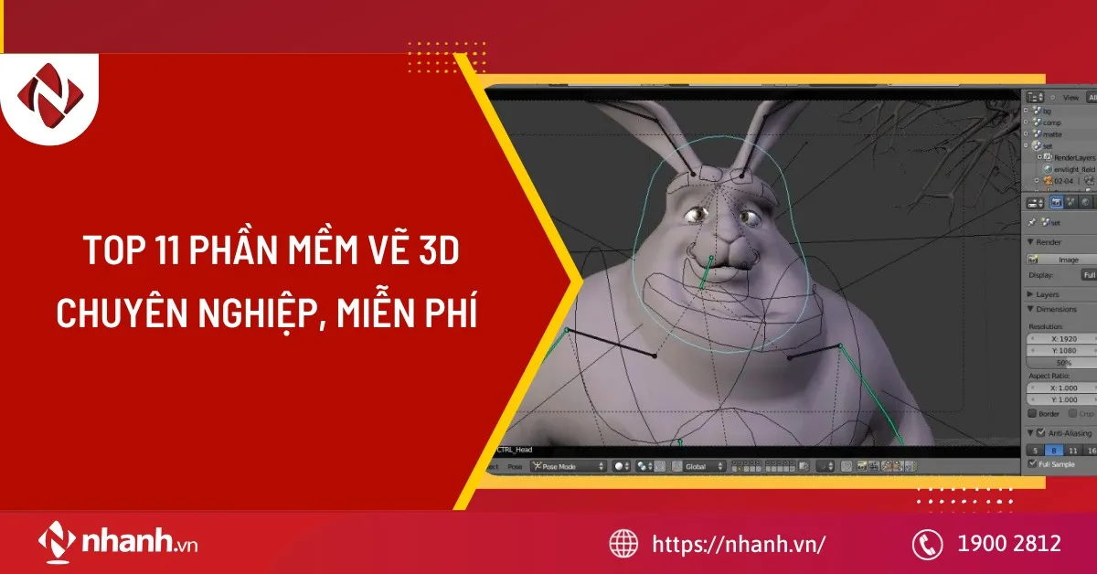 Danh sách các phần mềm hỗ trợ vẽ 3D mô phỏng thịnh hành năm 2026