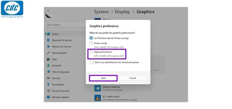 Ưu tiên hiệu suất cao để sửa lỗi chữ máy tính bị nhòe