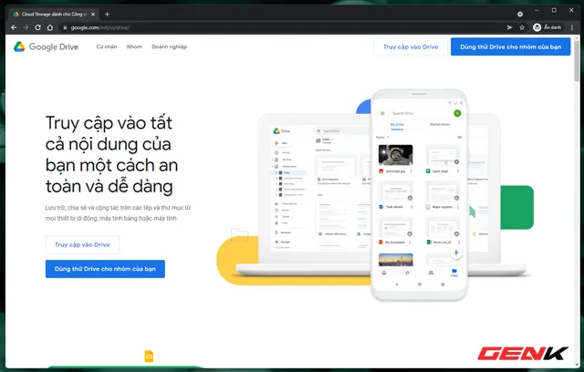 Sử dụng Google Drive để đồng bộ dữ liệu đám mây