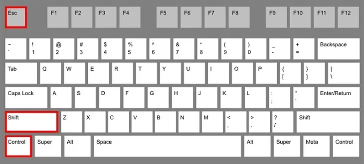 Bạn bấm tổ hợp phím trên bàn phím để mở Task Manager