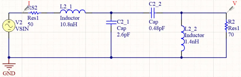 Sơ đồ nguyên lý mạch RC chuẩn bị cho quá trình mô phỏng SPICE