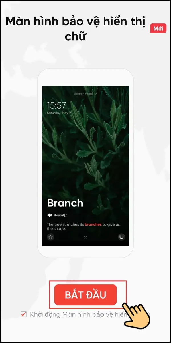 Sau khi táº£i á»©ng dá»¥ng vá» máy báº¡n má»Ÿ lên và chá»n báº¯t Ä‘áº§u.