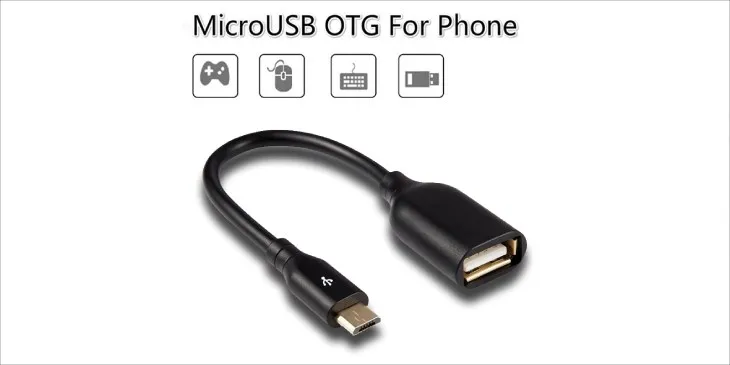 Sử dụng đầu chuyển USB OTG chất lượng để kết nối bàn phím có dây