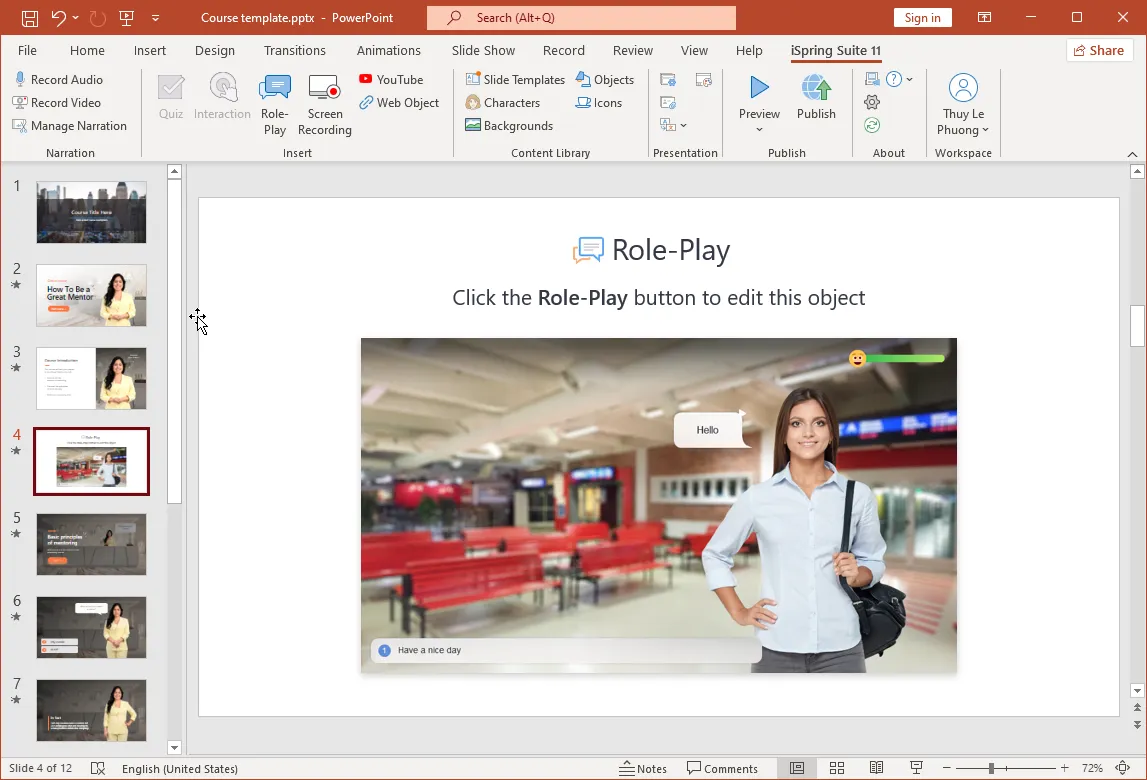 Giao diện iSpring Suite