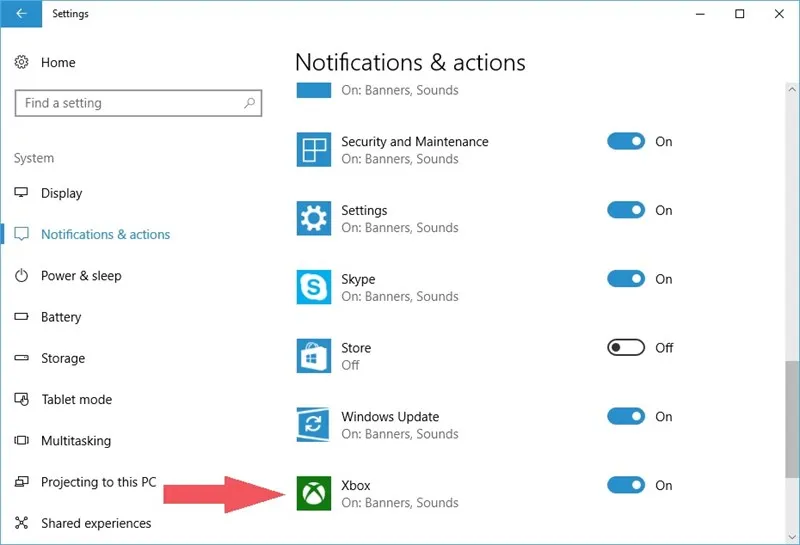 Hướng dẫn tắt thông báo từ dịch vụ Get Office và Xbox trên Windows 10