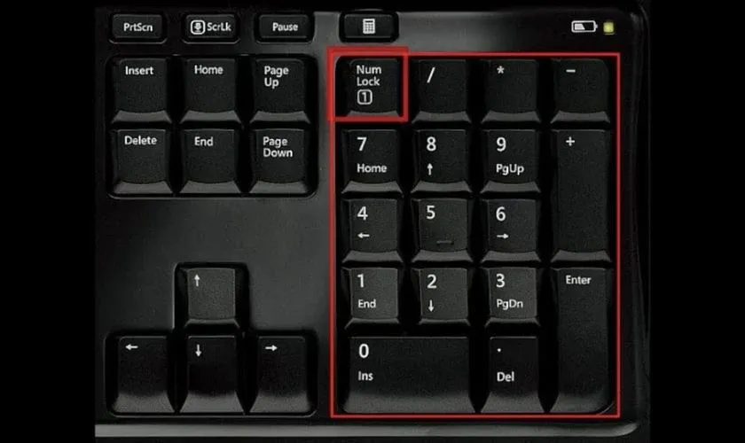 Cá»¥m phím sá»‘ trên bàn phím máy tính là gì? 