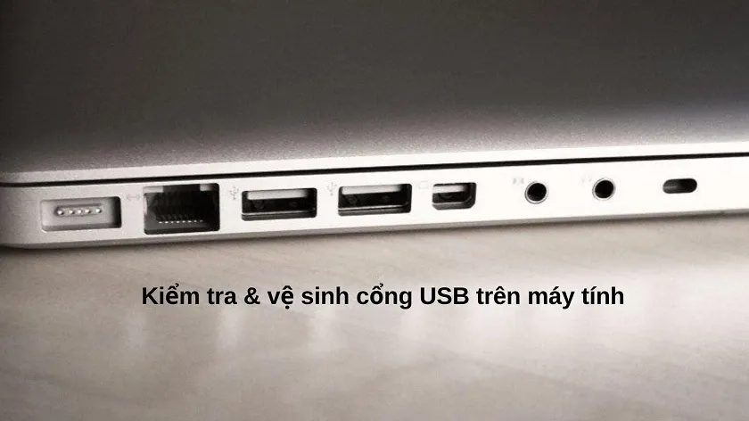 Kiểm tra cổng USB khi cắm chuột vào máy tính không nhận