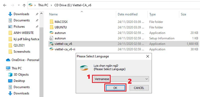 Hướng dẫn cài đặt CKS viettel