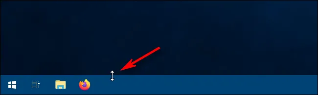 Con trỏ thay đổi kích thước taskbar