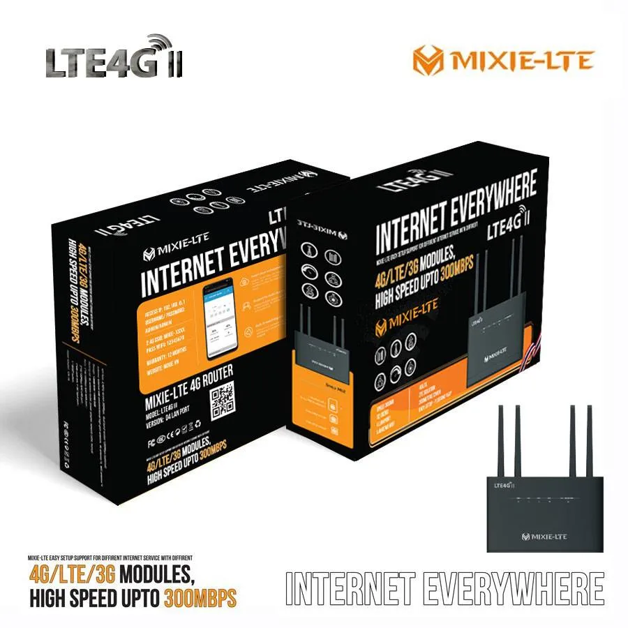 Cận cảnh các cổng LAN và WAN trên bộ phát wifi Mixie