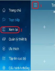 Truy cập tính năng xem lại dữ liệu cũ