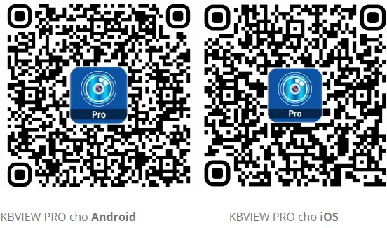 Giao diện nâng cao trên ứng dụng KBView Pro