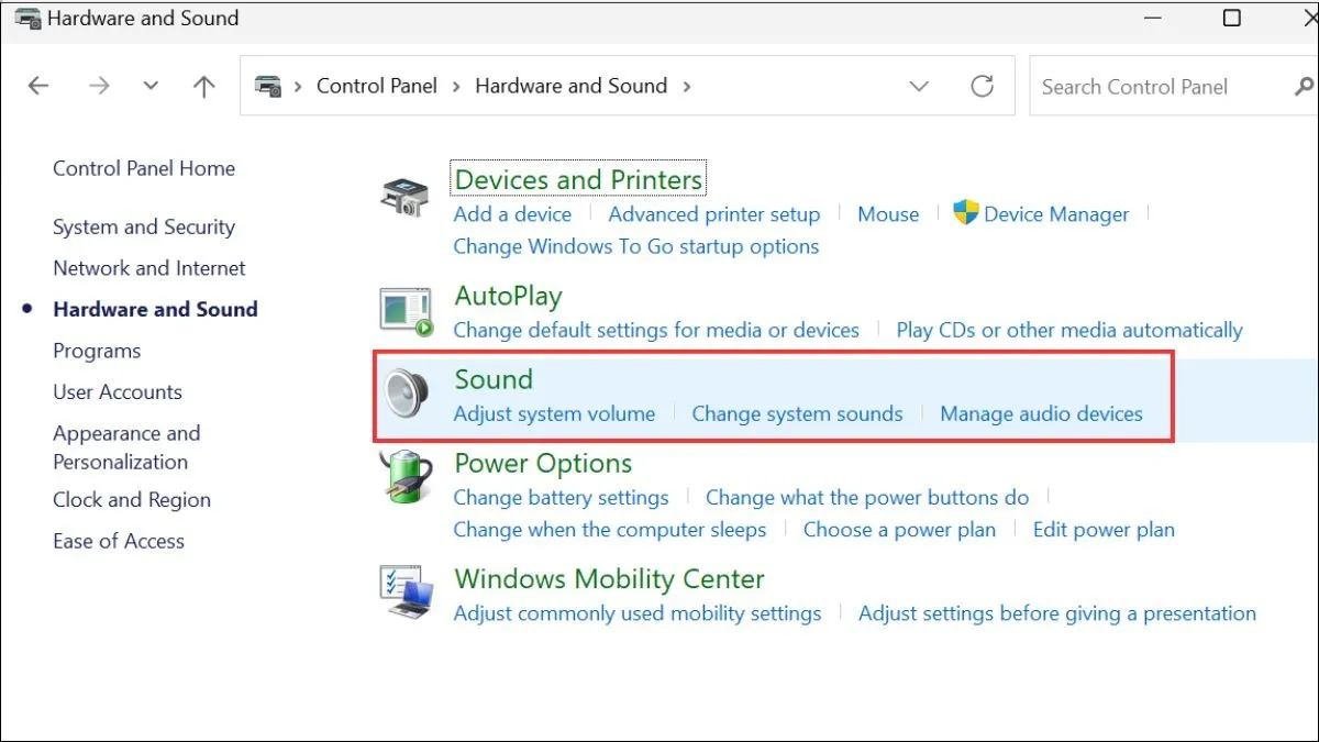 Kích hoạt Playback Devices
