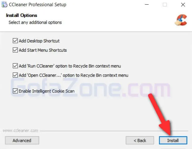 Bắt đầu quá trình cài đặt vào máy tính