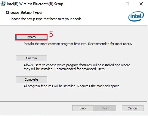 Chọn kiểu cài đặt thông dụng cho card wifi bluetooth cho pc
