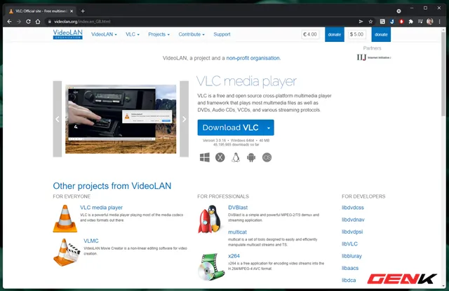 Trình phát video đa năng VLC Media Player