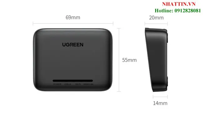 Giao diện cài đặt IP cho thiết bị Ugreen