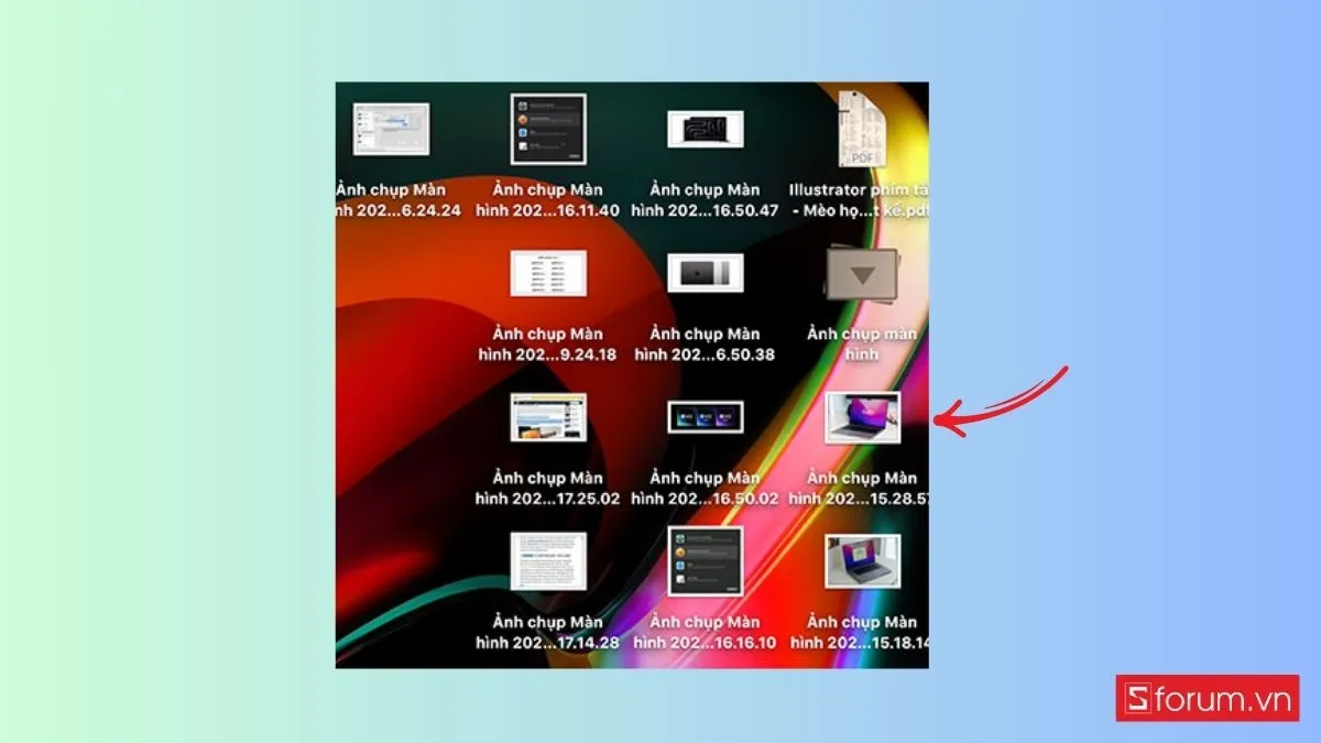 Tìm kiếm ảnh screenshot trên MacBook bằng Spotlight