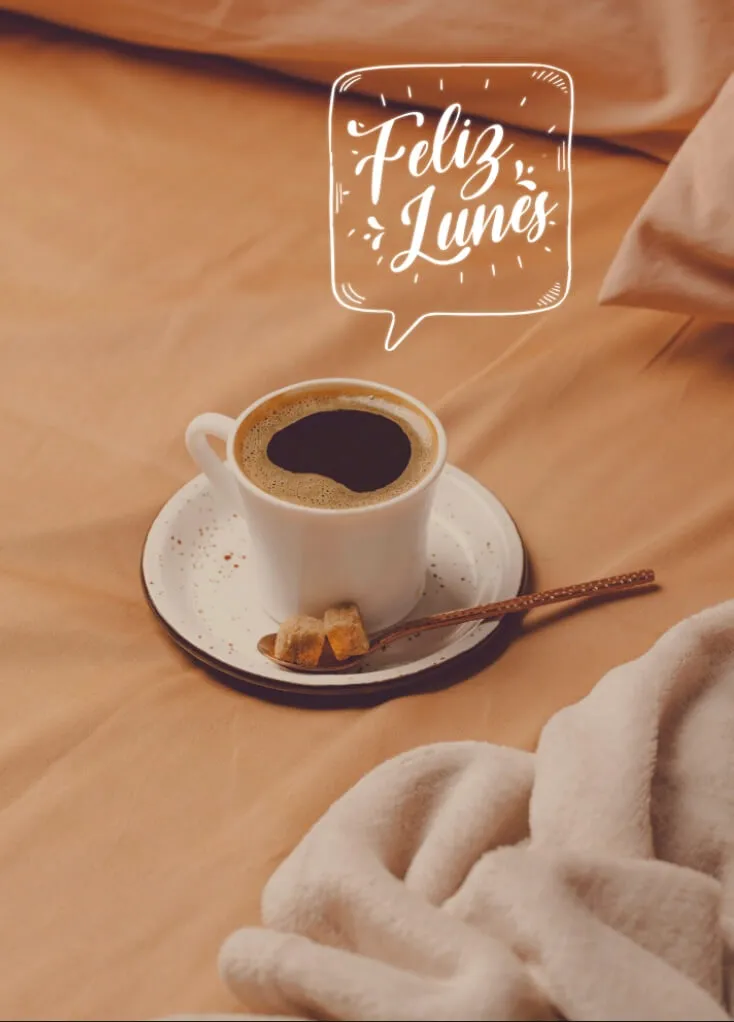 Ảnh concept thứ hai vui vẻ với tách cà phê