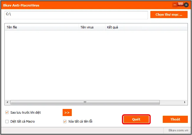 Quá trình quét và xử lý virus macro trên các file bảng tính
