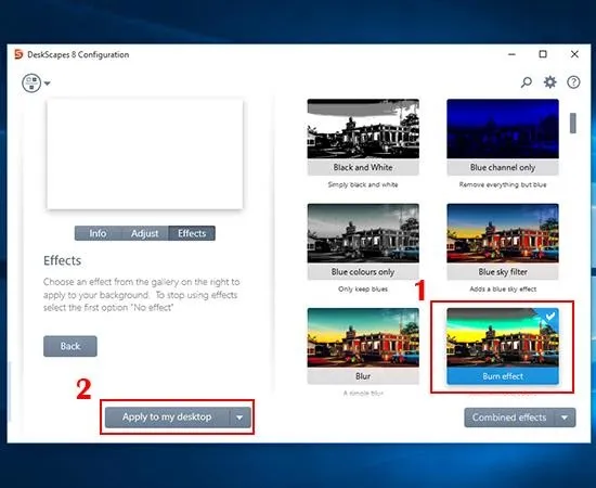 Áp dụng video đã chọn làm hình nền động cho máy tính