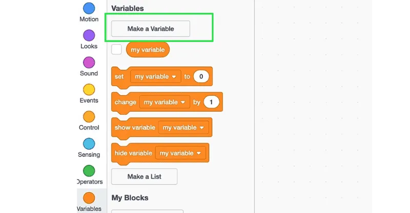 cách thiết lập biến số để lưu trữ dữ liệu