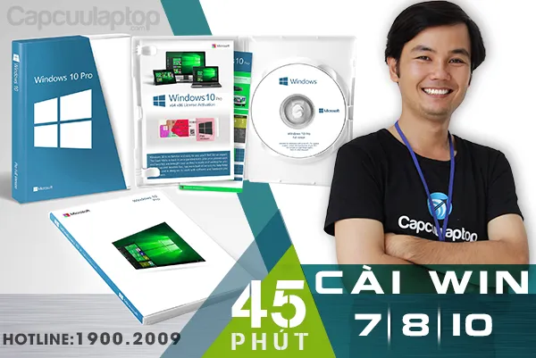 Bảng giá cài lại win giá bao nhiêu cho các dòng Win 7 8 10 lấy liền tại TPHCM