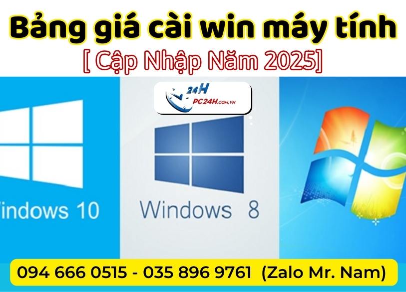 Cài Win Giá Bao Nhiêu? Bảng Giá Dịch Vụ Cài Đặt Windows 10/11 Mới Nhất