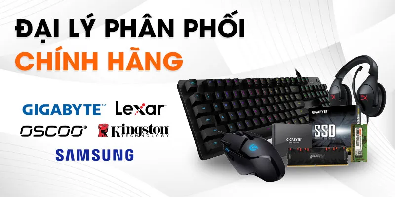 Cung cấp SSD và RAM chính hãng từ các thương hiệu lớn