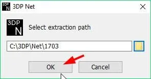Bắt đầu quá trình giải nén phần mềm 3DP Net