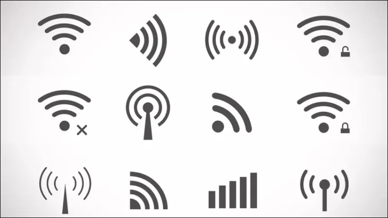 Biểu tượng WiFi trên phím tắt laptop Dell