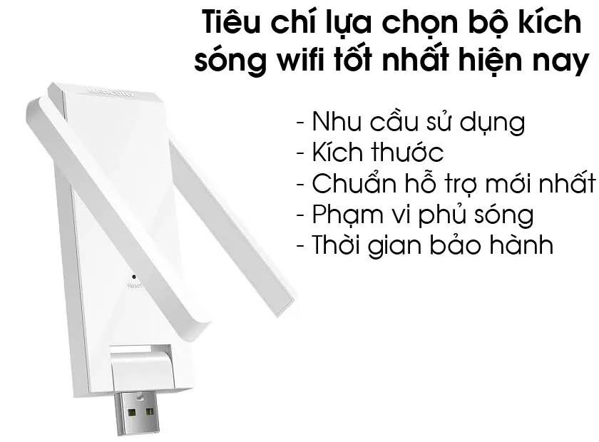 Thiết kế nhỏ gọn của các loại kích sóng wifi cắm tường.