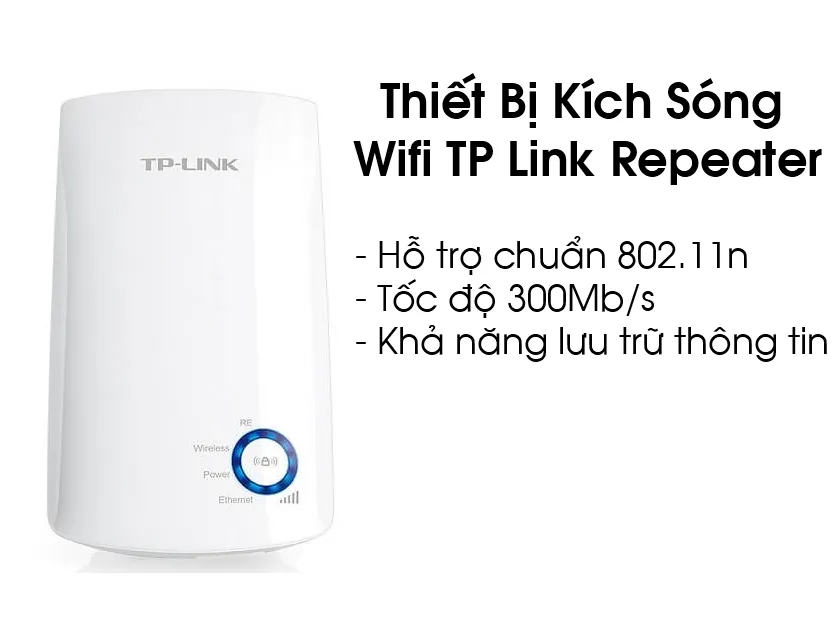 Thiết bị mở rộng sóng TP-Link chuẩn AC cho gia đình.