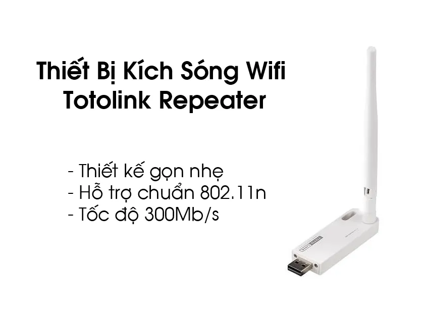Dòng kích sóng Totolink hỗ trợ băng tần kép ổn định.