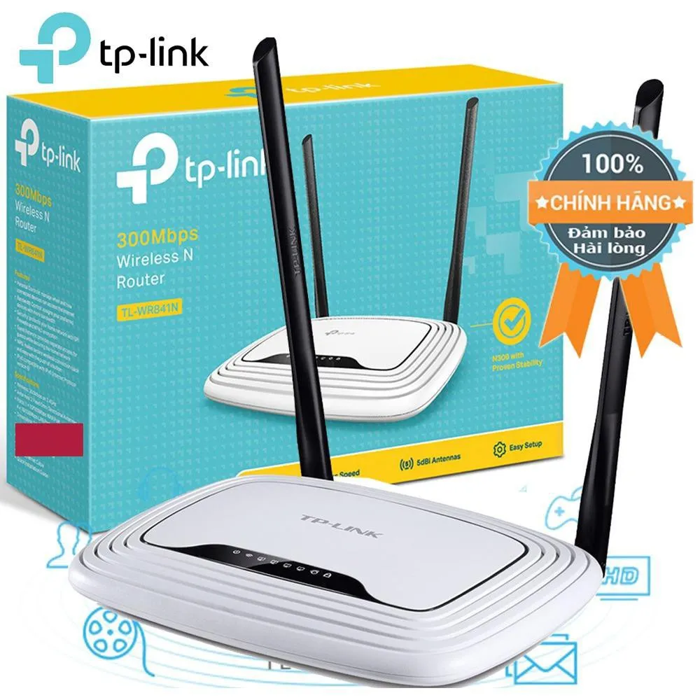 Bộ Phát TP Link TL-WR841N 2 râu chính hãng