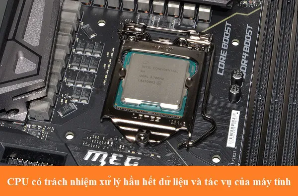 Bộ vi xử lý trung tâm CPU trong kiến trúc máy tính