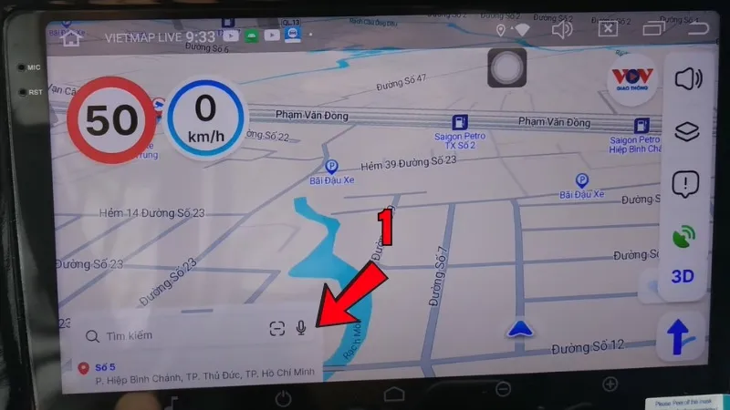 Bấm vào ô tìm kiếm góc dưới bên trái màn hình